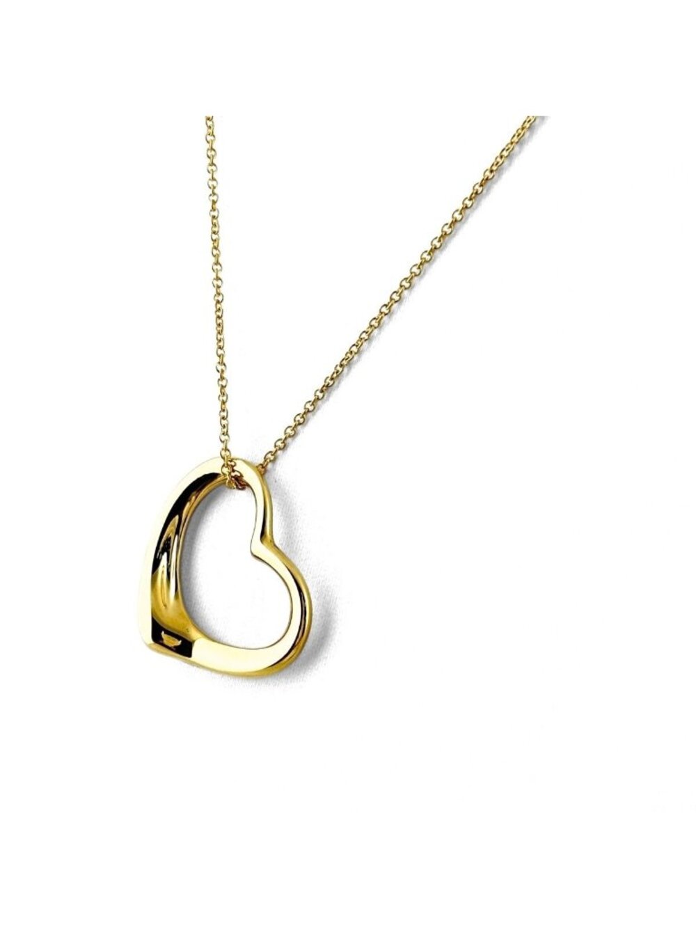 Tiffany & Co Open Heart 22 Yellow Gold Pendant